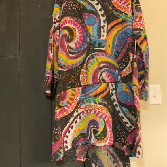 Unique multi colored asymmetrical tunic…self designed - Picture 4 of 4